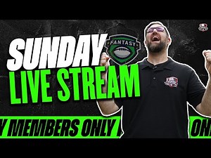 LIVE Week 9 Fantasy Football Advice - Fantasy Football LIVE Q&A - Members Only Stream!