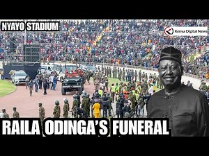 LAP OF HONOR as Raila Odinga's body arrives at Nyayo Stadium for State Funeral