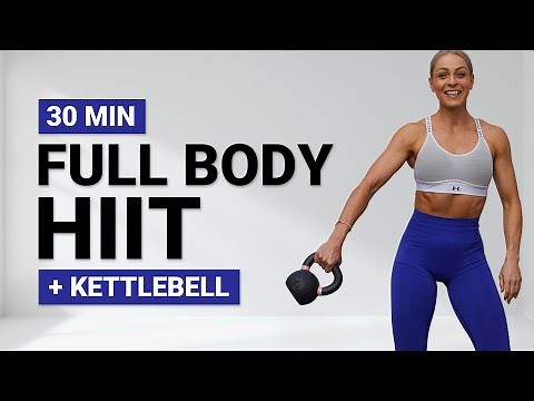 30 MIN KETTLEBELL HIIT WORKOUT | Full Body Cardio | Non Stop | Super Sweaty | HIIT X Cardio Weights