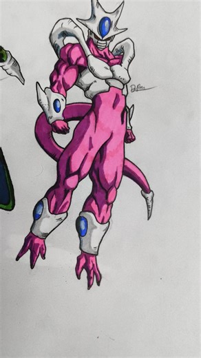drawing cooler from dragon Ball z #youtubeshorts #animeeart ✨⚡🔥