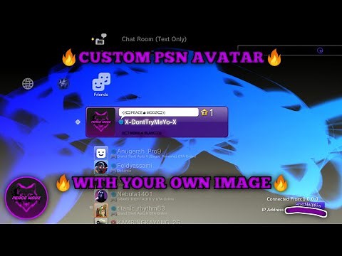 How To Change PSN Avatar With Custom Image On PS3