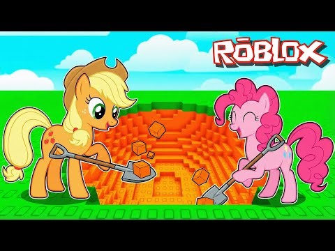 My Little Pony Play Dig to Earth's CORE in Roblox!