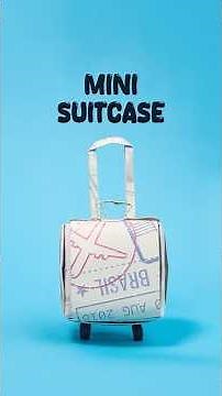 Mini Suitcase 🎒 | DIY Paper Suitcase Gift Box | Cute Mini Craft