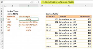 Fixing inconsistent data type in lookup table in #Excel