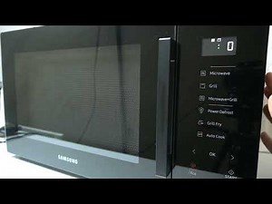 How to use the microwave and grill function on SAMSUNG BESPOKE MG30T5018CK