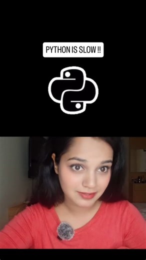Bhavna Vaishnav | Python is often called “slow” but that’s not a bug. It’s a design choice. Python trades raw speed for readability, safety, and developer... | Instagram