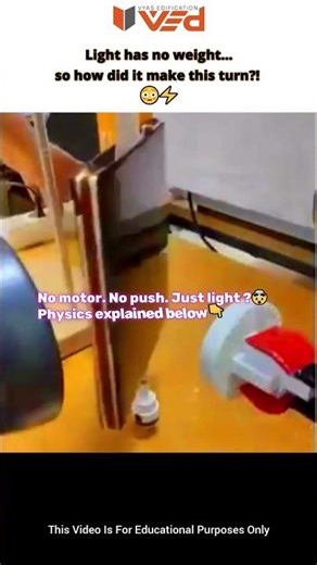 Light Has No Weight… So How Did It Make This Turn?! 😳⚡ #shorts #viral