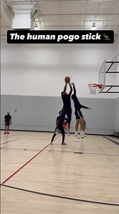 Epic vertical jump basketball