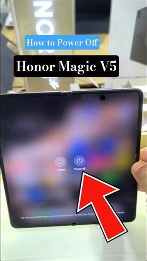 Honor Magic V5: How to Power Off (Fast & Easy) #shorts #honormagic #honorPowerOff