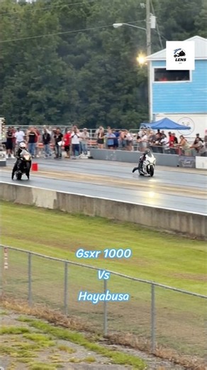 Gsxr 1000 vs hayabusa. #suzuki #lens660 #dragracing #gsxr #alabama # #racing #short #bikes #reels