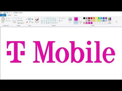 How to draw the T-Mobile US logo using MS Paint | How to draw on your computer