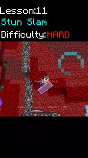 How to stun slam in Minecraft