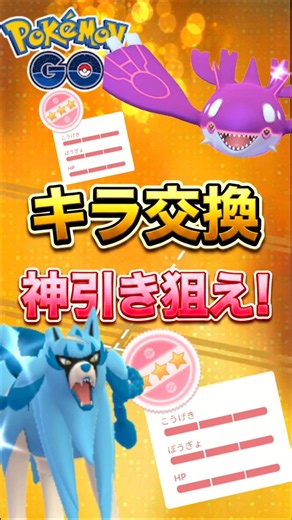 【PokemonGO】キラ交換で「神の色100」を狙え!【ブルックGO】
