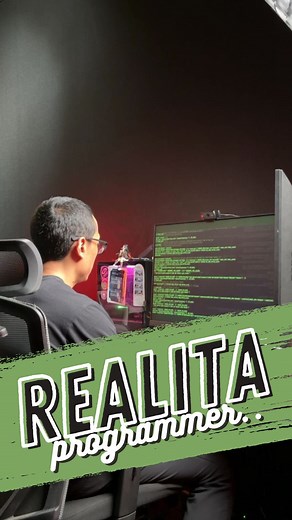 Sandhika Galih - Belajar Coding on Instagram: "Beginilah kira-kira ekspektasi vs. realita seorang programmer! 😎 Di luar kelihatan keren banget kaya lagi bikin aplikasi paling canggih sedunia... padahal kita mau konek db atau centering elemen pake css aja masih liat tutorial! 😂 Ada yang kaya gini juga? Jangan malu-malu gaes kita sama aja kok !🤭 • • • #ExpectationVsReality #ProgrammerHumor #CodingFun #CodingMeme #WPU"
