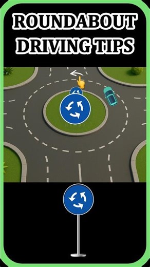 roundabout driving rules | roundabout driving test | key2dl #cardriving #shorts