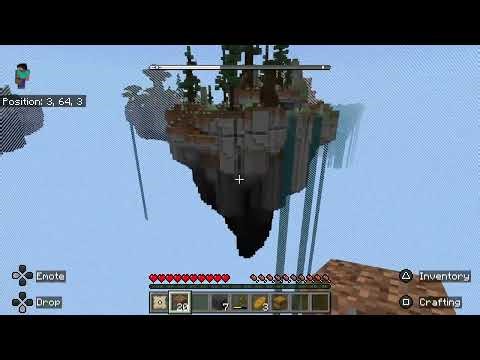 Surviving One Block In Minecraft On PS5 (Episode #1)