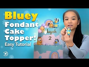 How to Make a Bluey Fondant Cake Topper | Easy Step-by-Step Tutorial