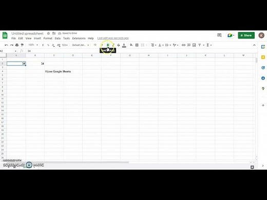 How to make text bold in Google Sheets