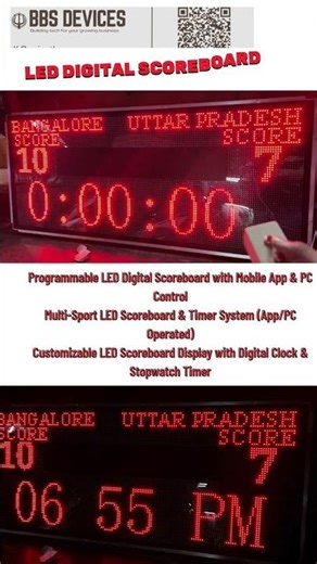 LED DIGITAL SCOREBOARD . Multi Function Timer Built in stopwatch, countdown timer,& Digital clock .