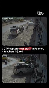 Poonch Road Accident Video: Four Teachers Injured In Car Crash Near Gundi #shorts #viral #accident
