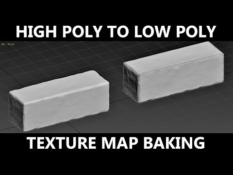 3DS Max Tutorial - High Poly to Low Poly Texture Baking