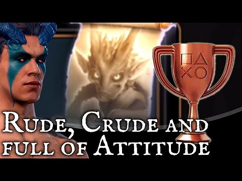 Baldurs Gate 3 - Rude Crude and Full of Attitude Trophy Achievement