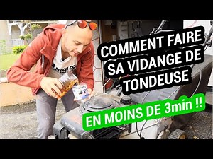 How to change the oil in your lawnmower in less than 3 minutes?