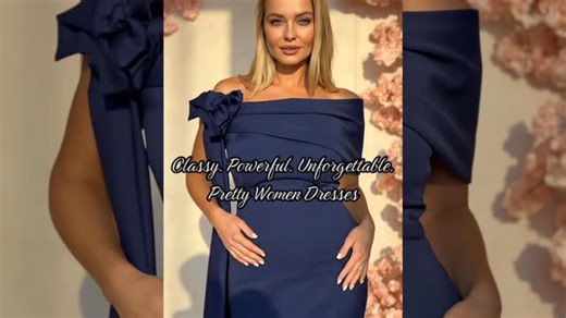 She doesn’t need to say much. Her presence speaks for itself. This dress is made for women who walk into a room and own it. Perfect structure, timeless elegance and that subtle detail that makes everyone look twice. For weddings. For galas. For moments you’ll remember forever. Be classy. Be powerful. Be unforgettable. 💙 DM us for wholesale details or visit our website. | Pretty Women
