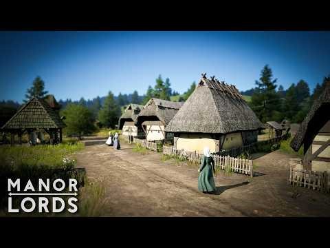Manor Lords NEW UPDATE: Building an AUTHENTIC Medieval Village... (Relaxing Longplay)