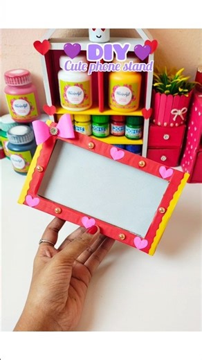 DIY easy phone stand cardboard craft idea 💡😄