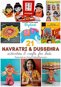 21 Navratri Dussehra Activities & Crafts for kids