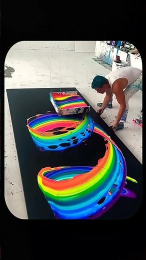 How Do Artists Create Mesmerizing Art: The Magic of Rotating Boards and Colors!