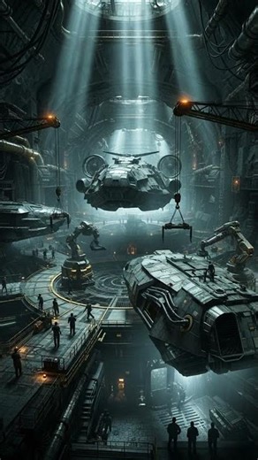 Resistance Ship Dock in Matrix | Futuristic Industrial Design