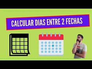 Dias entre 2 fechas! Como calcular los días entre dos fechas en Excel!!