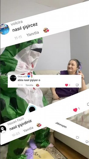 How to inflate a frog costume? / @55damlaa