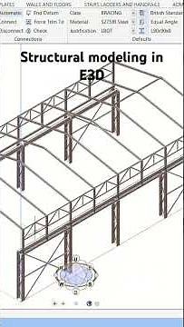 Structural shed modeling in E3D #everything3d