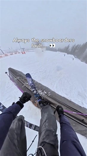 😅 He literally made me do this #ski #skiing #snowboarding