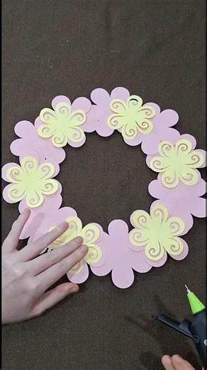 DIY Paper Flower Wreath | Cute, Cheap & Done in Minutes