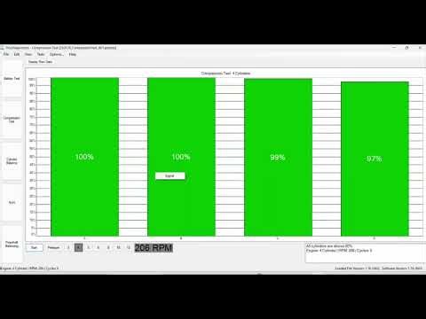 Pre purchase inspection 2022 Ford Ranger Relative Compression test by Incar Automotive
