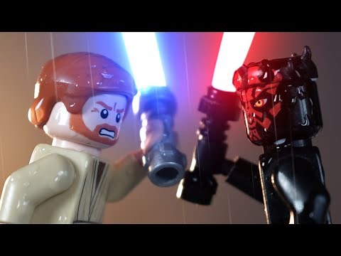 LEGO STAR WARS - Darth Maul Vs Obi-wan Lightsaber Duel