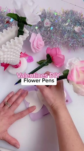 202K views · 2.8K reactions | Valentine’s DIY Flower Pens  Super Cute! | At Home With Shannon | Facebook