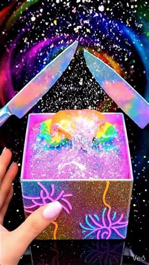 ✨ Opening MAGICAL SLIME BOX & Entering Infinite Cutting Paradise #asmr #shorts