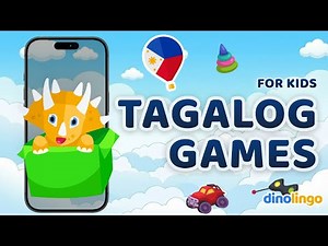 Tagalog learning app for children. Online Filipino Tagalog games for kids by Dinolingo