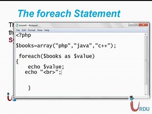 URDUIT PHP BASIC Lecture 6 Part 1