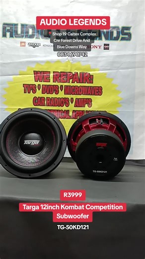 Targa 12inch Kombat Competition Subwoofer at Audio Legends
