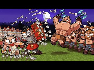Playing Minecraft as a ROMAN LEGIONAIRE! (Rome vs Gaul)