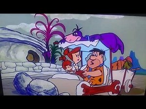 Wilma and Pebbles scolds Fred