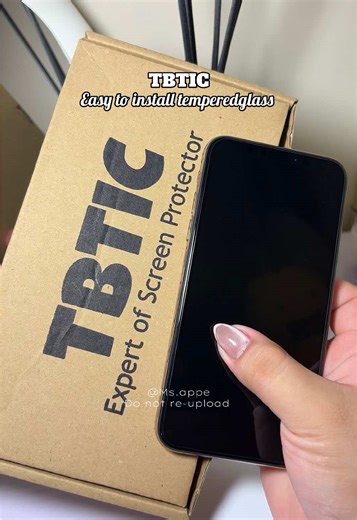 Easy to install TBTIC Screen Protector!! #screenprotector #temperedglass #fyp #fypシ #foryoupage
