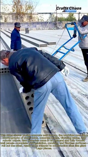 Inside a Prefab Concrete Wall Panel Factory: Handling & Production