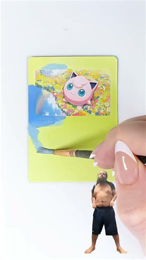 Jigglypuff or Clefairy? #pokemoncardpainting #pokemon #ポケモン